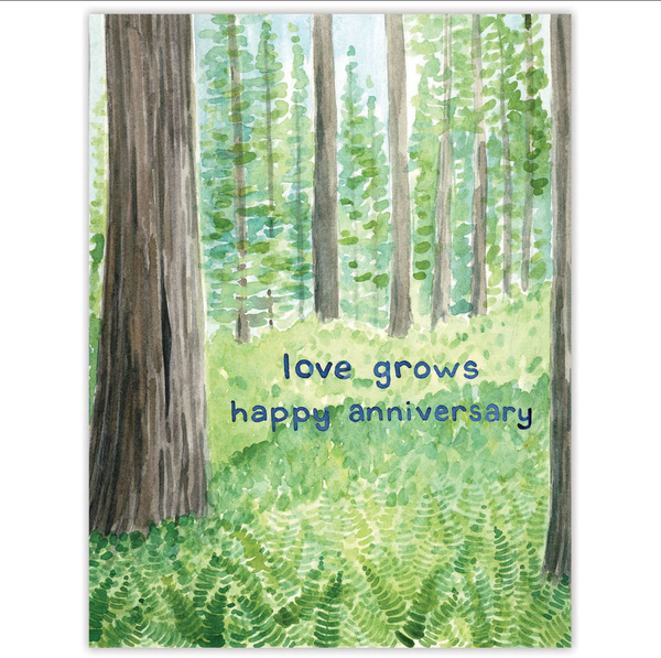 Love Grows Anniversary Card