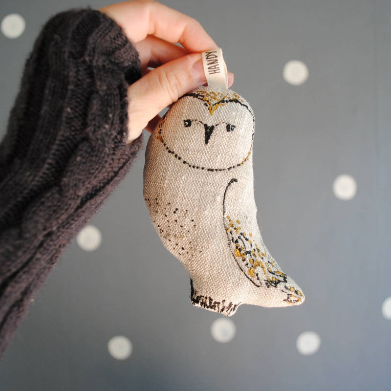 Barn Owl Christmas Ornament -  Woodland Animal