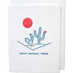 Desert Cacti Birthday Card