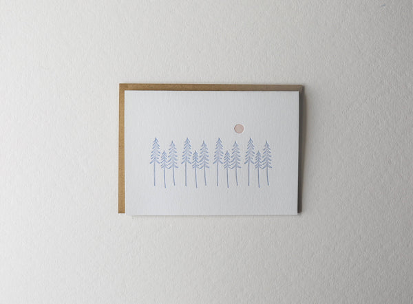 Woods and Sun Card
