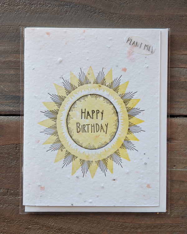 Sunny Birthday - Plantable Card