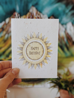 Sunny Birthday - Plantable Card
