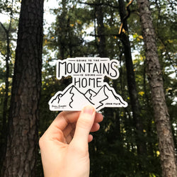 Mountains are Home Vinyl Sticker