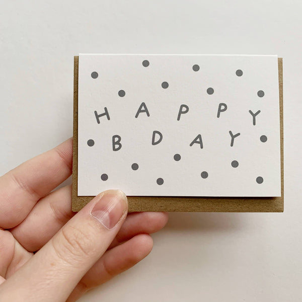 Tiny Happy Bday Card